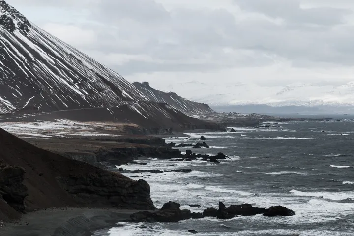 Dramatic coastline in Iceland