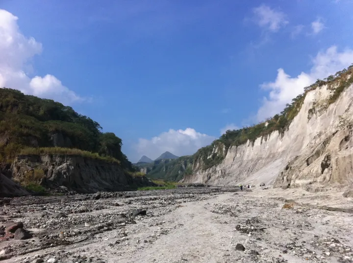 The lahar fields surrounding Mt. Pinatubo