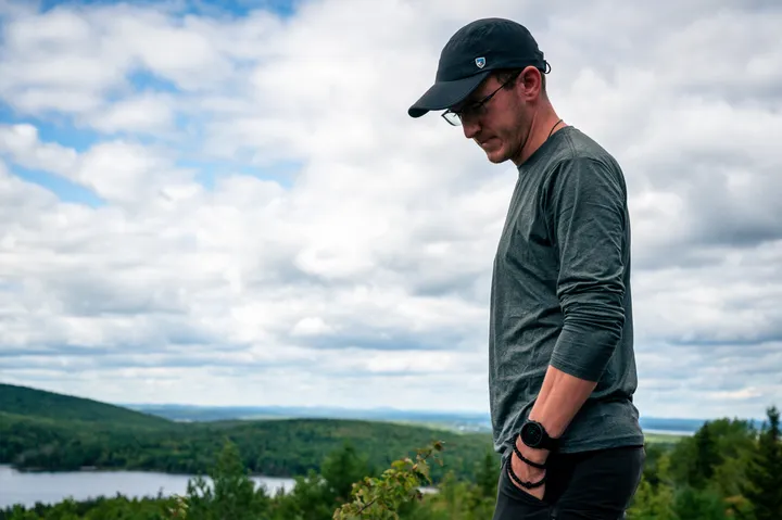Stephen Craton on the Precipice Trail, Acadia National Park